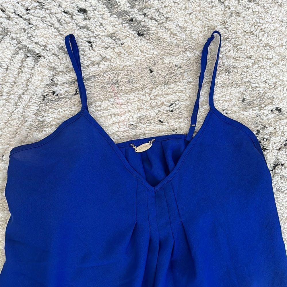 Dressy Blue Tank   - Picture 2 of 5